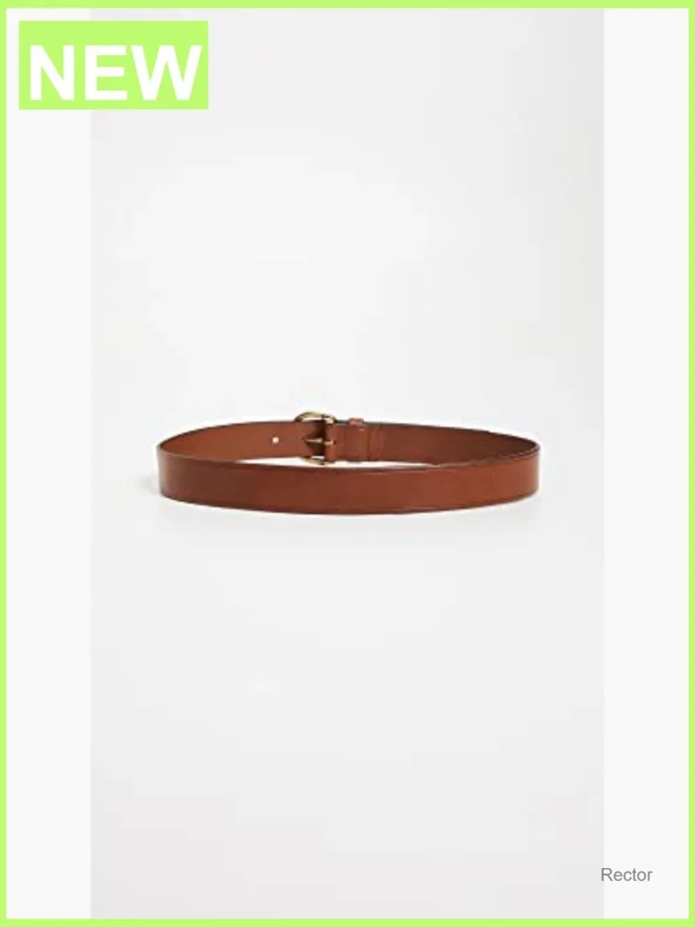 Women's Medium Perfect Leather Belt Gold-Tone Buckle 1.25in
